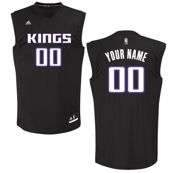 Men Sacramento Kings Adidas Black Custom Chase NBA Jersey->customized nba jersey->Custom Jersey